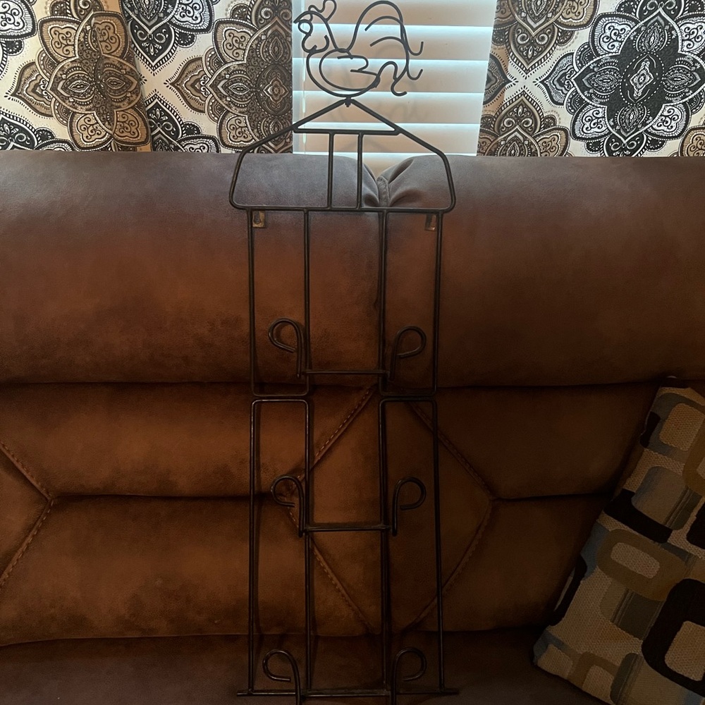 Black Metal Rooster Wall Decor